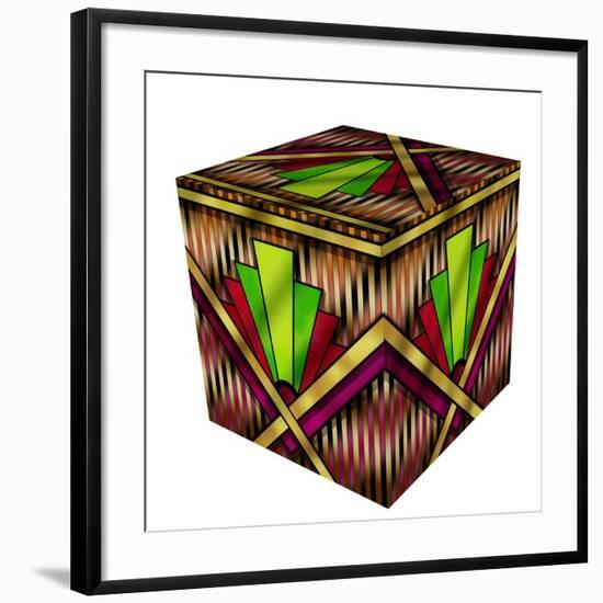 Art Deco 13 Cube-Art Deco Designs-Framed Giclee Print