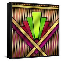 Art Deco 13-Art Deco Designs-Framed Stretched Canvas