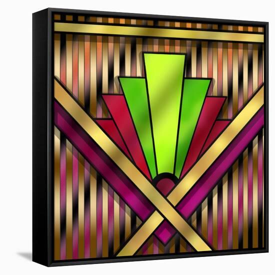 Art Deco 13-Art Deco Designs-Framed Stretched Canvas