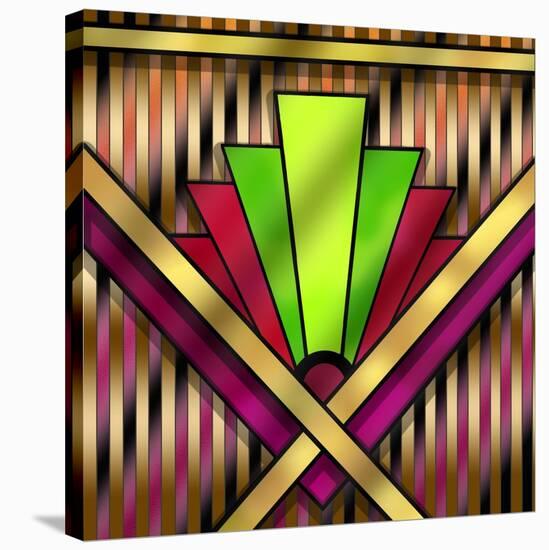 Art Deco 13-Art Deco Designs-Stretched Canvas