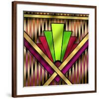 Art Deco 13-Art Deco Designs-Framed Giclee Print