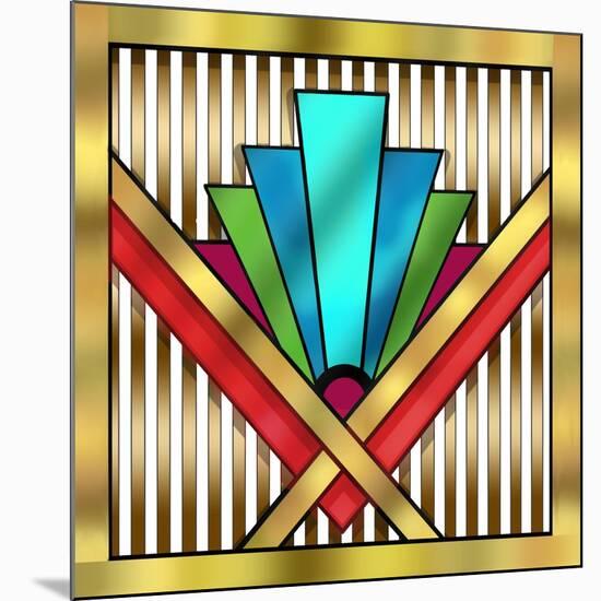 Art Deco 14-Art Deco Designs-Mounted Giclee Print