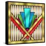 Art Deco 14-Art Deco Designs-Framed Stretched Canvas