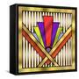 Art Deco 16-Art Deco Designs-Framed Stretched Canvas