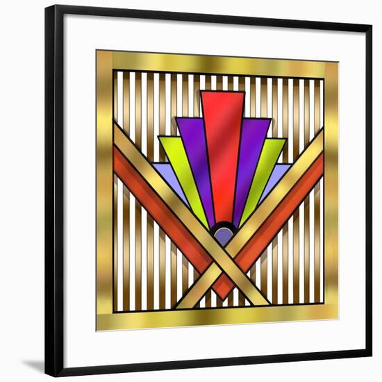 Art Deco 16-Art Deco Designs-Framed Giclee Print