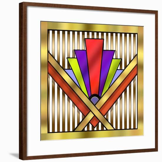 Art Deco 16-Art Deco Designs-Framed Giclee Print