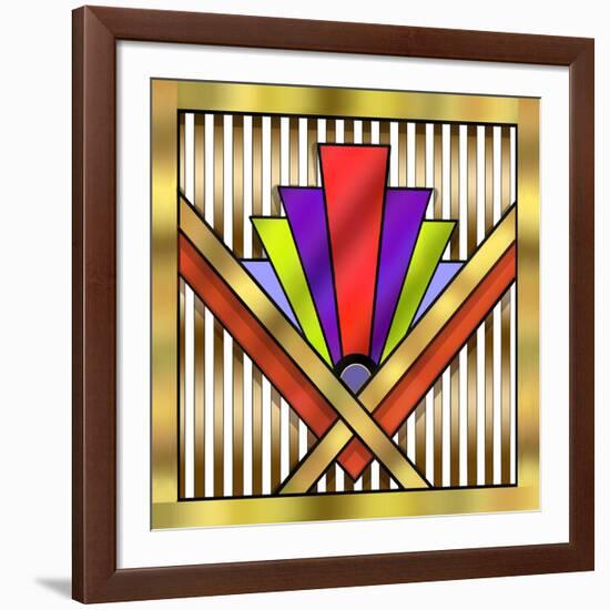 Art Deco 16-Art Deco Designs-Framed Giclee Print