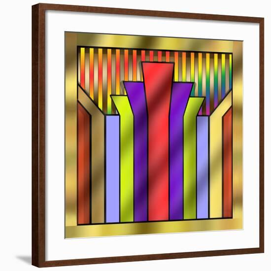 Art Deco 16A-Art Deco Designs-Framed Giclee Print