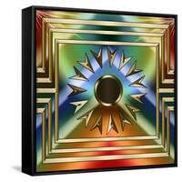 Art Deco 35 Frame 4-Art Deco Designs-Framed Stretched Canvas