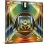 Art Deco 37 Frame 1-Art Deco Designs-Mounted Giclee Print