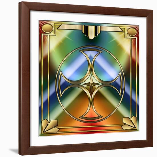 Art Deco 38 Frame 1-Art Deco Designs-Framed Giclee Print