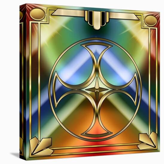 Art Deco 38 Frame 1-Art Deco Designs-Stretched Canvas