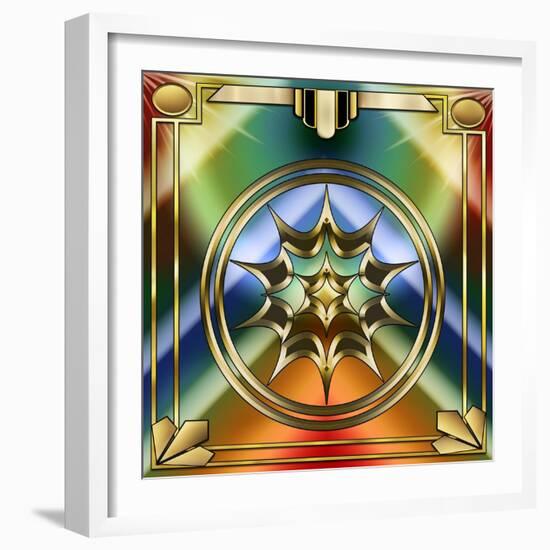 Art Deco 39 Frame 1-Art Deco Designs-Framed Giclee Print