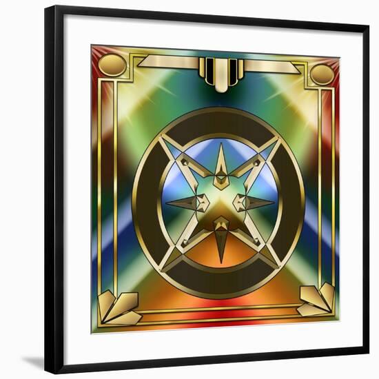 Art Deco 40 Frame 1-Art Deco Designs-Framed Giclee Print