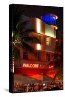 Art Deco Architecture at Night - Ocean Drive - Miami Beach - Florida-Philippe Hugonnard-Stretched Canvas