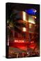 Art Deco Architecture at Night - Ocean Drive - Miami Beach - Florida-Philippe Hugonnard-Stretched Canvas