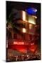 Art Deco Architecture at Night - Ocean Drive - Miami Beach - Florida-Philippe Hugonnard-Mounted Photographic Print