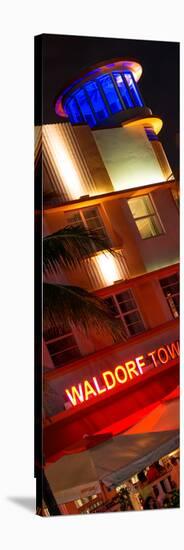 Art Deco Architecture at Night - Ocean Drive - Miami Beach - Florida-Philippe Hugonnard-Stretched Canvas