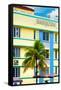 Art Deco Architecture - Ocean Drive - Miami Beach - Florida-Philippe Hugonnard-Framed Stretched Canvas