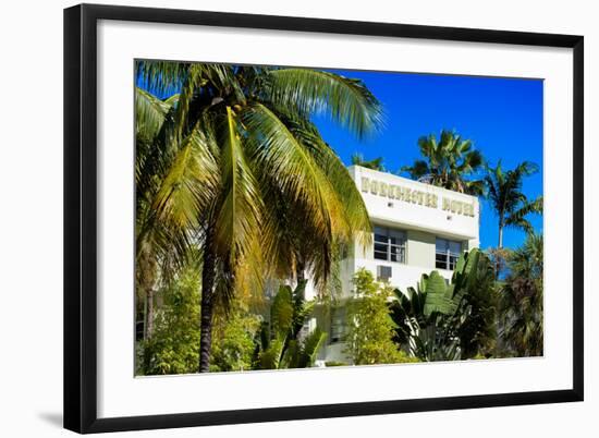 Art Deco Architecture of Miami Beach - Dorchester Hotel South Beach - Florida-Philippe Hugonnard-Framed Photographic Print