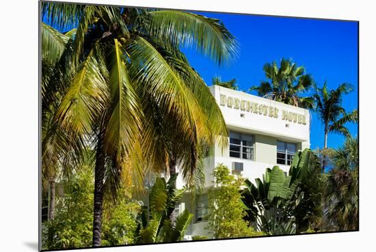 Art Deco Architecture of Miami Beach - Dorchester Hotel South Beach - Florida-Philippe Hugonnard-Mounted Photographic Print