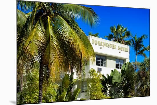 Art Deco Architecture of Miami Beach - Dorchester Hotel South Beach - Florida-Philippe Hugonnard-Mounted Photographic Print