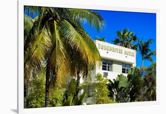 Art Deco Architecture of Miami Beach - Dorchester Hotel South Beach - Florida-Philippe Hugonnard-Framed Photographic Print