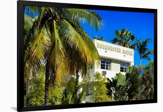 Art Deco Architecture of Miami Beach - Dorchester Hotel South Beach - Florida-Philippe Hugonnard-Framed Photographic Print