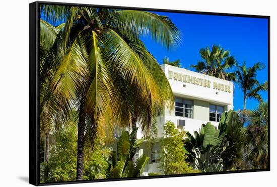 Art Deco Architecture of Miami Beach - Dorchester Hotel South Beach - Florida-Philippe Hugonnard-Framed Stretched Canvas