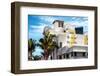 Art Deco Architecture of Miami Beach - Marseilles Hotel - Florida-Philippe Hugonnard-Framed Premium Photographic Print