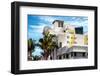 Art Deco Architecture of Miami Beach - Marseilles Hotel - Florida-Philippe Hugonnard-Framed Premium Photographic Print