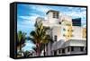 Art Deco Architecture of Miami Beach - Marseilles Hotel - Florida-Philippe Hugonnard-Framed Stretched Canvas