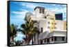 Art Deco Architecture of Miami Beach - Marseilles Hotel - Florida-Philippe Hugonnard-Framed Stretched Canvas