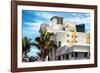 Art Deco Architecture of Miami Beach - Marseilles Hotel - Florida-Philippe Hugonnard-Framed Photographic Print