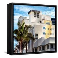 Art Deco Architecture of Miami Beach - Marseilles Hotel - Florida-Philippe Hugonnard-Framed Stretched Canvas