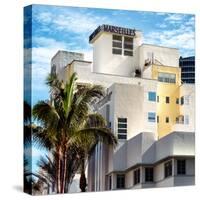 Art Deco Architecture of Miami Beach - Marseilles Hotel - Florida-Philippe Hugonnard-Stretched Canvas