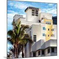 Art Deco Architecture of Miami Beach - Marseilles Hotel - Florida-Philippe Hugonnard-Mounted Photographic Print