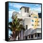Art Deco Architecture of Miami Beach - Marseilles Hotel - Florida-Philippe Hugonnard-Framed Stretched Canvas