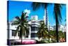 Art Deco Architecture of Miami Beach - The Esplendor Hotel Breakwater South Beach - Ocean Drive-Philippe Hugonnard-Stretched Canvas