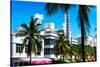 Art Deco Architecture of Miami Beach - The Esplendor Hotel Breakwater South Beach - Ocean Drive-Philippe Hugonnard-Stretched Canvas