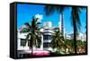 Art Deco Architecture of Miami Beach - The Esplendor Hotel Breakwater South Beach - Ocean Drive-Philippe Hugonnard-Framed Stretched Canvas