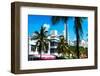 Art Deco Architecture of Miami Beach - The Esplendor Hotel Breakwater South Beach - Ocean Drive-Philippe Hugonnard-Framed Premium Photographic Print