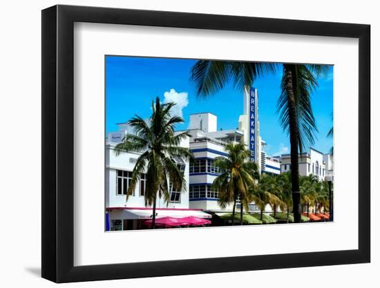 Art Deco Architecture of Miami Beach - The Esplendor Hotel Breakwater South Beach - Ocean Drive-Philippe Hugonnard-Framed Photographic Print