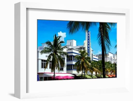 Art Deco Architecture of Miami Beach - The Esplendor Hotel Breakwater South Beach - Ocean Drive-Philippe Hugonnard-Framed Photographic Print