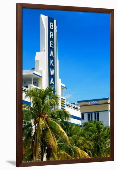 Art Deco Architecture of Miami Beach - The Esplendor Hotel Breakwater South Beach - Ocean Drive-Philippe Hugonnard-Framed Photographic Print