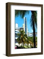 Art Deco Architecture of Miami Beach - The Esplendor Hotel Breakwater South Beach - Ocean Drive-Philippe Hugonnard-Framed Photographic Print