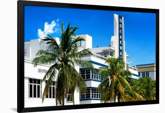 Art Deco Architecture of Miami Beach - The Esplendor Hotel Breakwater South Beach - Ocean Drive-Philippe Hugonnard-Framed Photographic Print