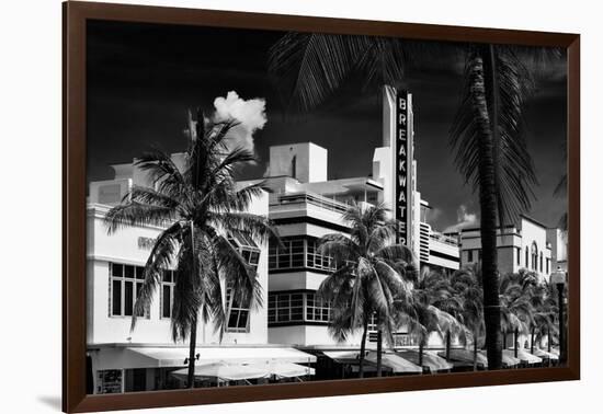 Art Deco Architecture of Miami Beach - The Esplendor Hotel Breakwater South Beach - Ocean Drive-Philippe Hugonnard-Framed Photographic Print