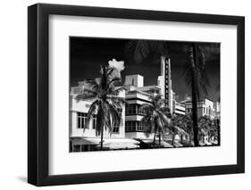 Art Deco Architecture of Miami Beach - The Esplendor Hotel Breakwater South Beach - Ocean Drive-Philippe Hugonnard-Framed Photographic Print