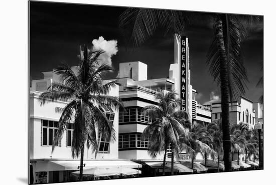 Art Deco Architecture of Miami Beach - The Esplendor Hotel Breakwater South Beach - Ocean Drive-Philippe Hugonnard-Mounted Photographic Print